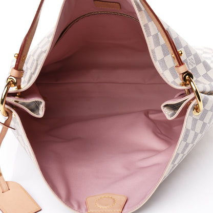 Louis Vuitton Damier Azur Graceful MM Rose Ballerine 4 of 4