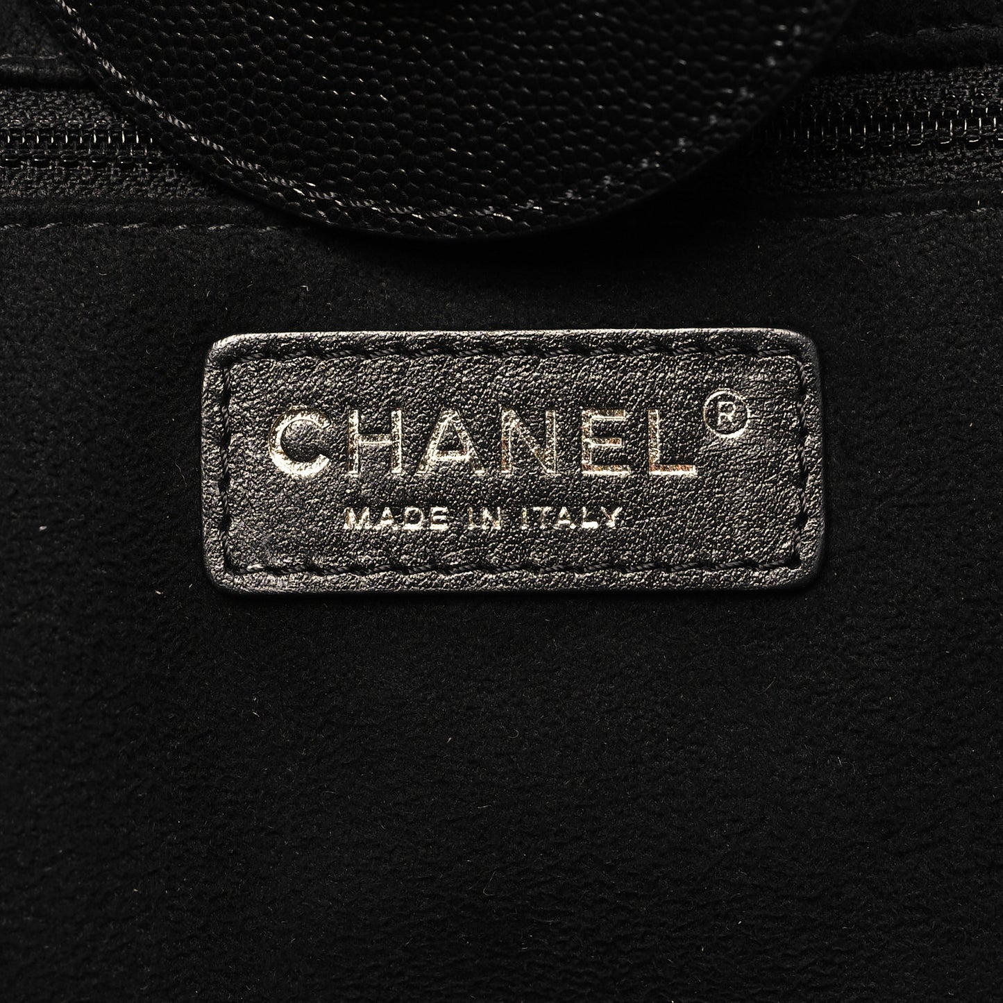 Caviar Small Studded Deauville Tote Black