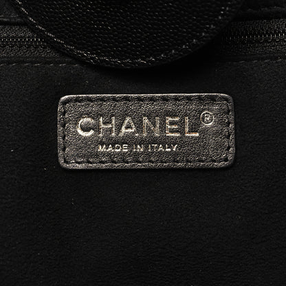 Chanel Caviar Small Studded Deauville Tote Black 6 of 10
