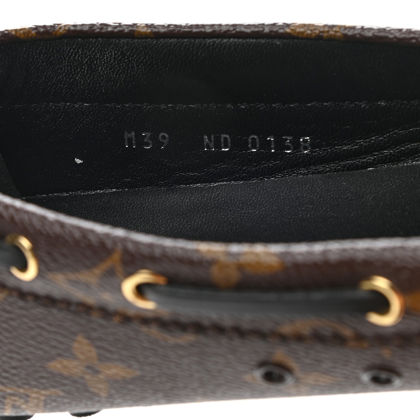 Monogram Mens Arizona Car Shoe Moccasin Loafers 9 Macassar
