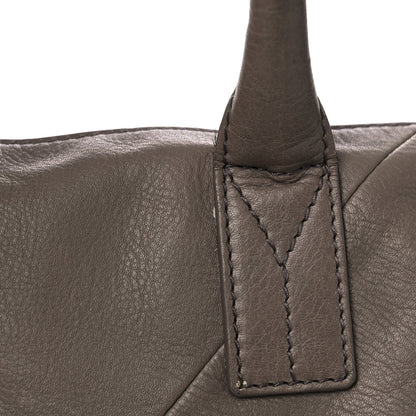 Saint Laurent Calfskin Sac Hamptons Weekender Bag Taupe 17 of 18