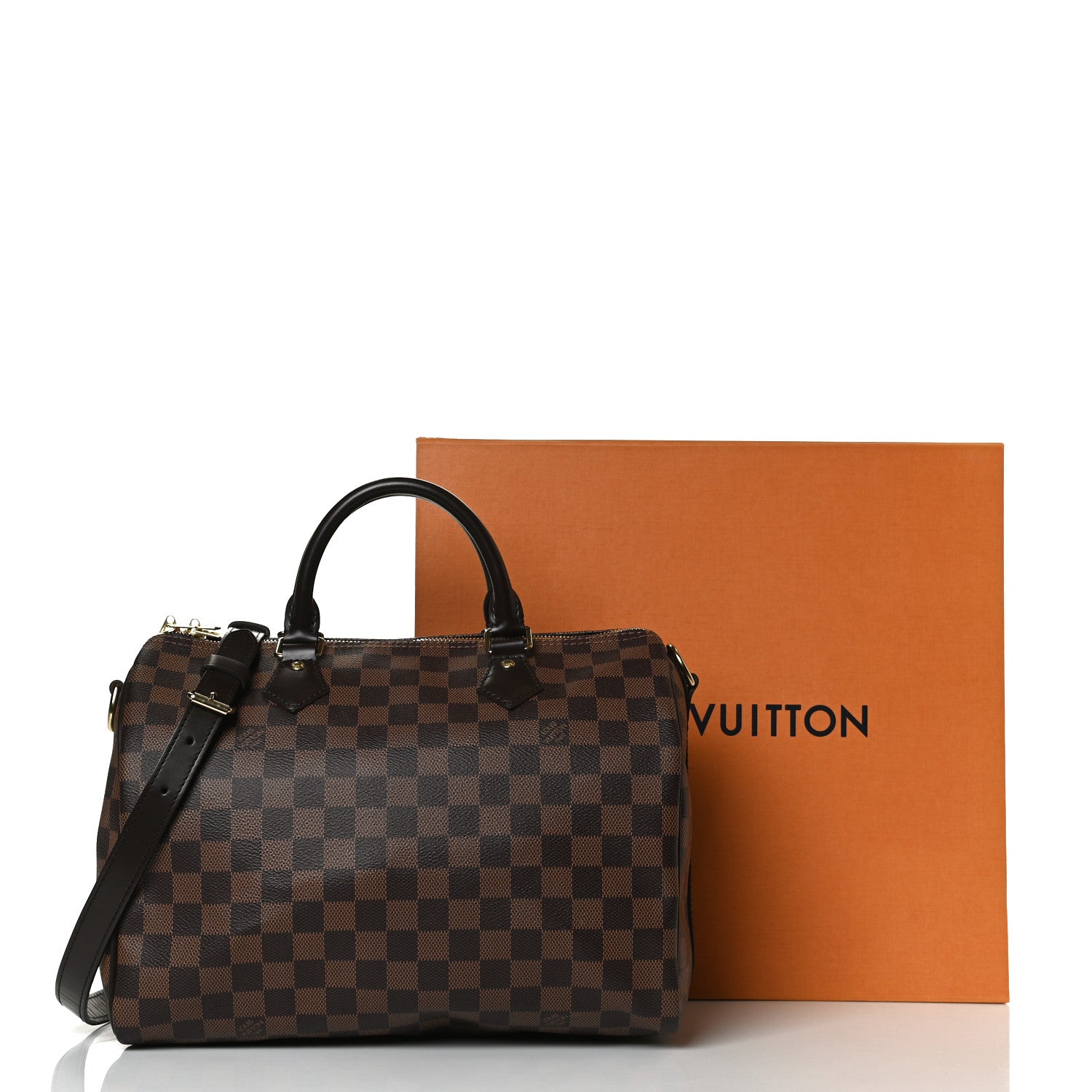 Louis Vuitton Damier Ebene Speedy Bandouliere 30 13 of 13