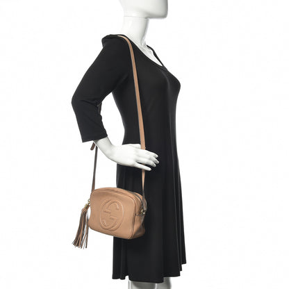 Gucci Pebbled Calfskin Small Soho Disco Bag Rose Beige 2 of 23