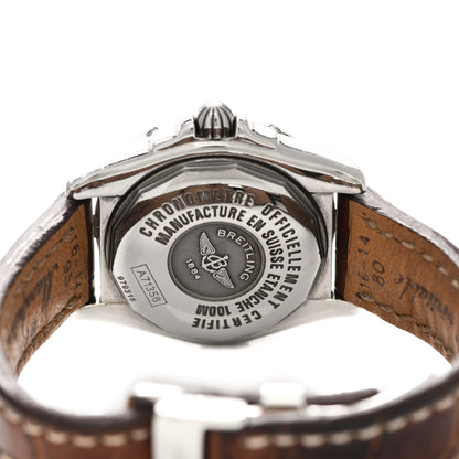 Breitling Stainless Steel Calfskin Diamond 32mm Lady Cockpit Quartz Watch Brown A71356 4 of 4
