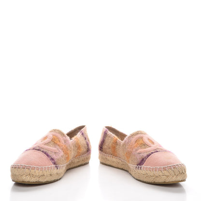 Chanel Tweed CC Espadrilles 38 Pink 5 of 16