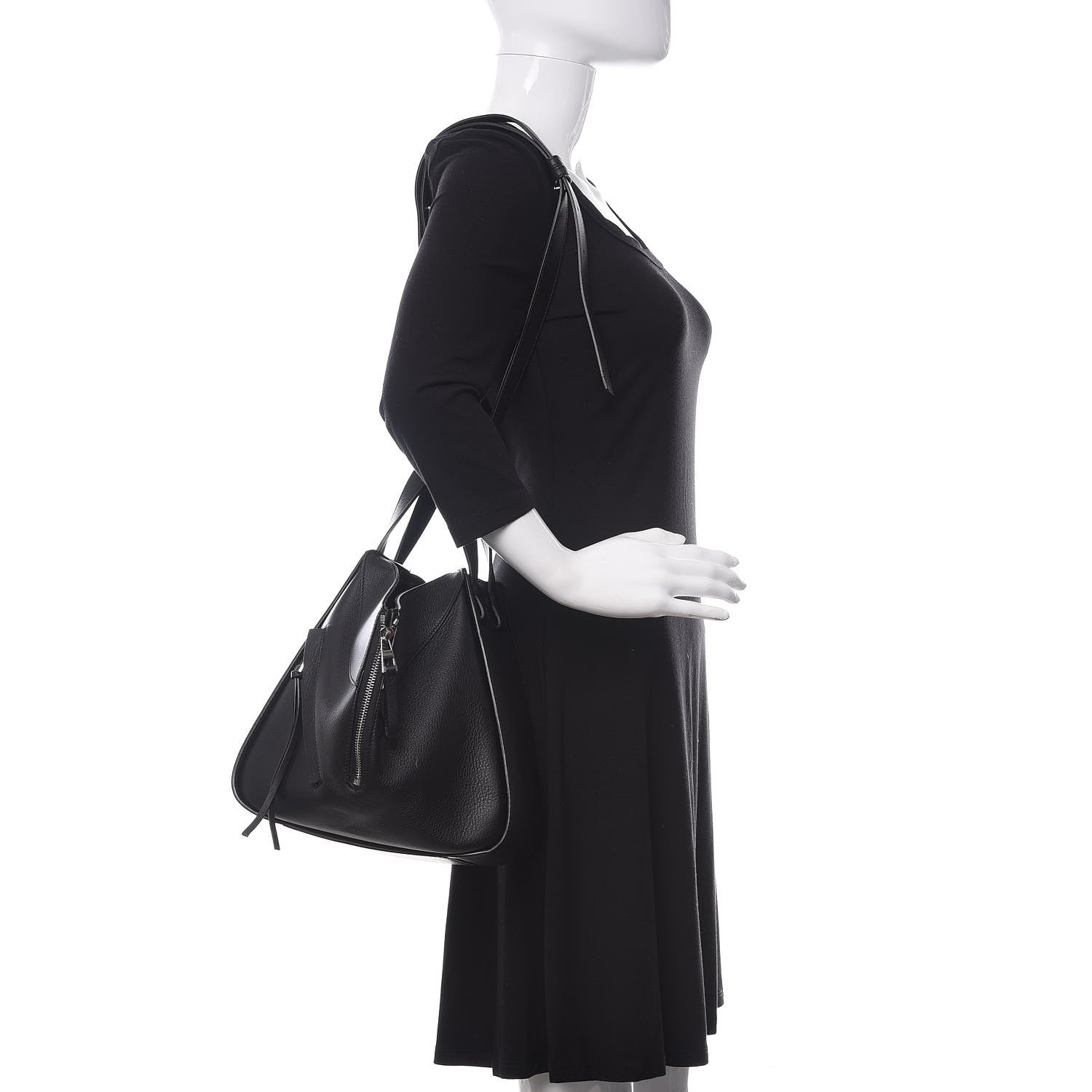 Loewe Calfskin Small Hammock Shoulder Bag Black 2 of 10