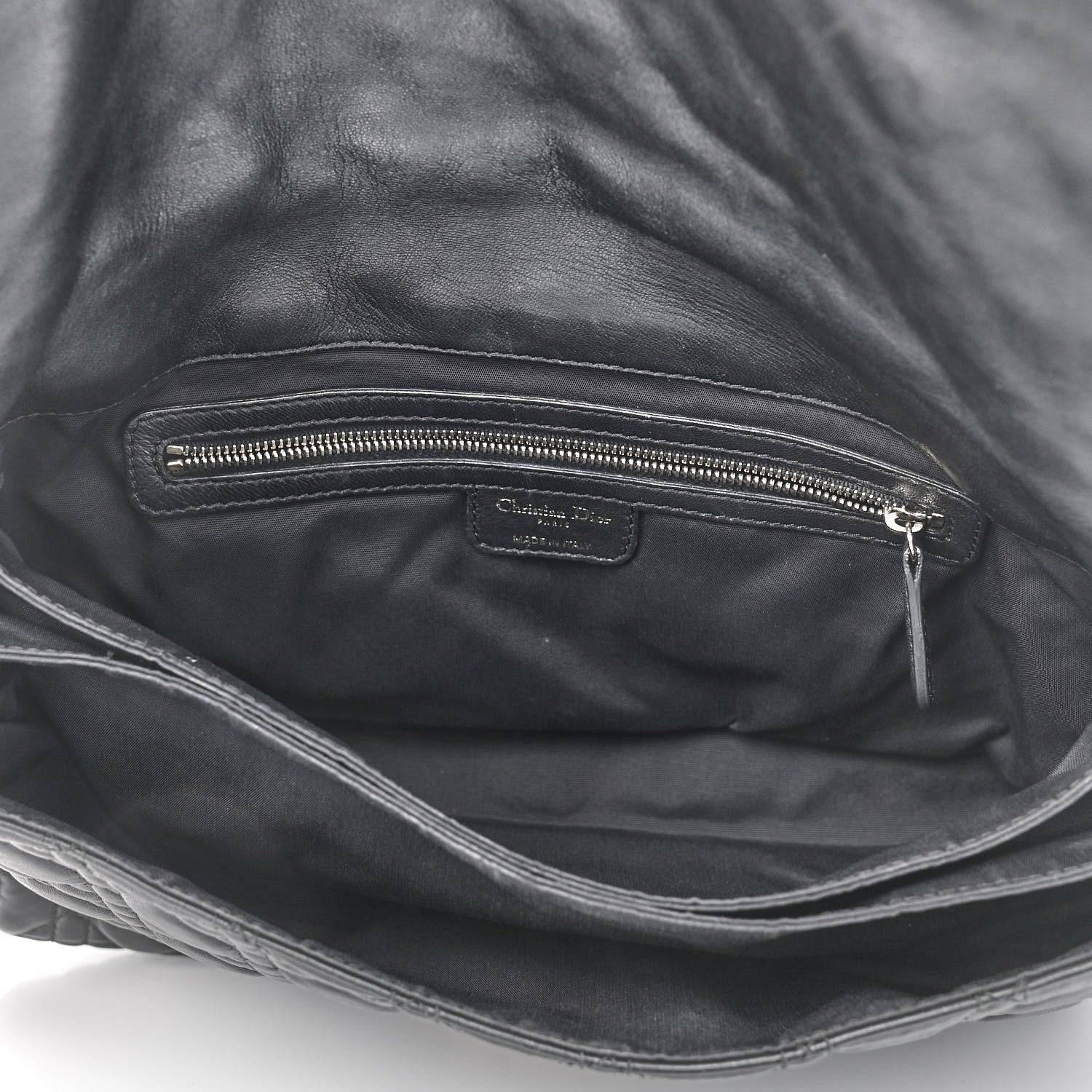Christian Dior Lambskin Cannage Large New Lock Flap Black 4 of 9