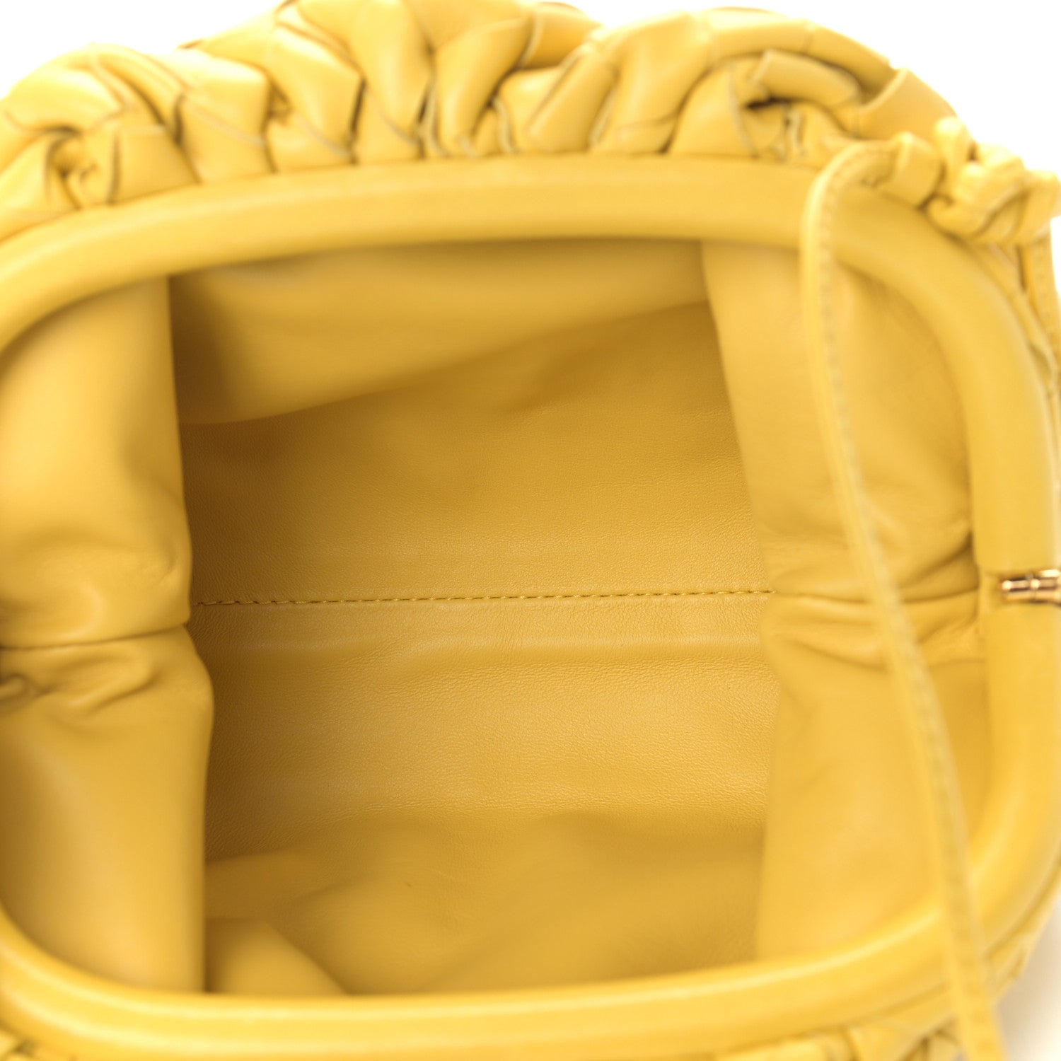 Bottega Veneta Nappa Intrecciato The Mini Pouch Buttercup 5 of 11