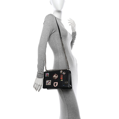 Christian Dior Calfskin Paradise Diorama Flap Bag Black 2 of 15