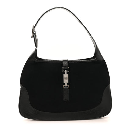 Gucci Felt Jackie O Hobo Black 1 of 10
