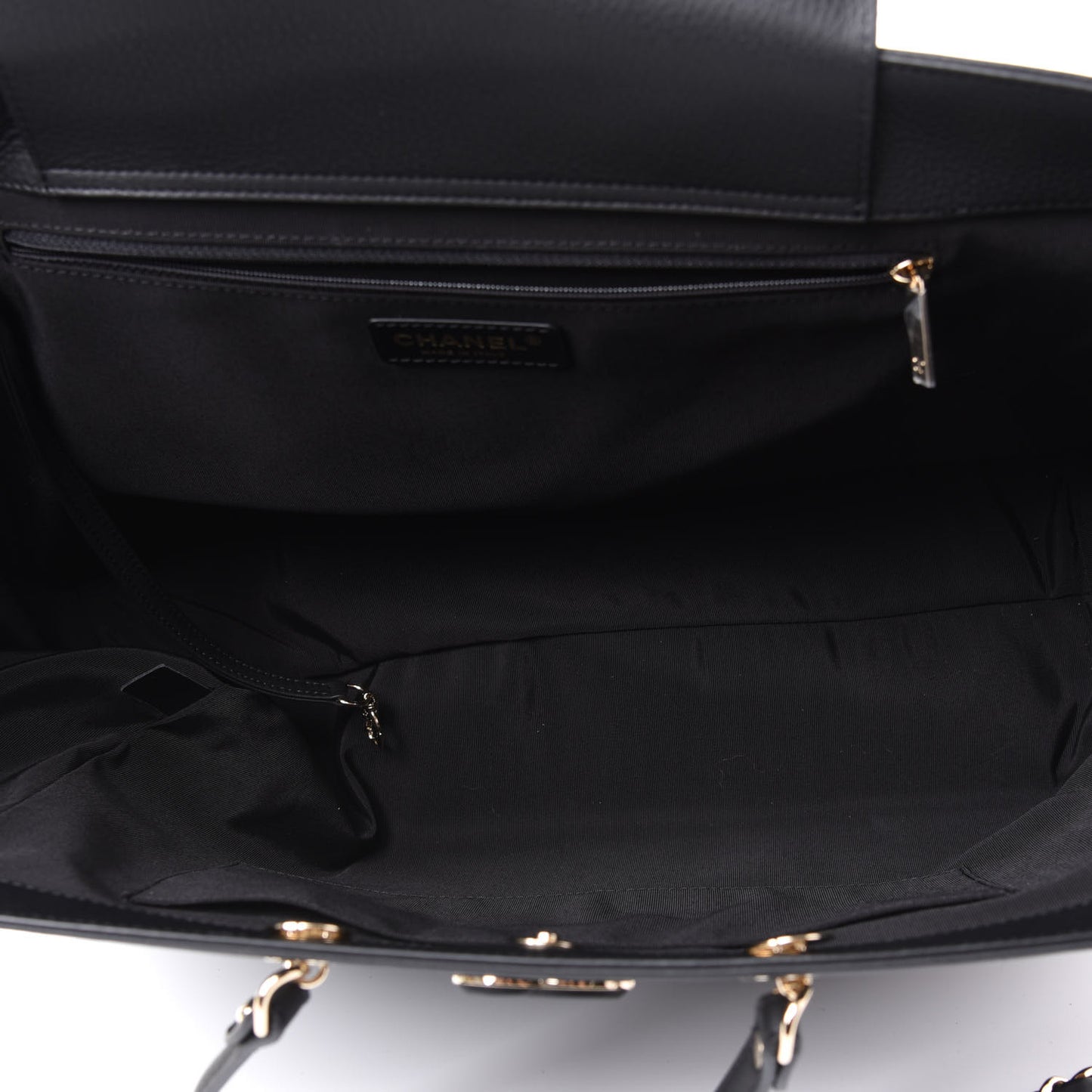 Bullskin Stitched Large Shopping Bag Black