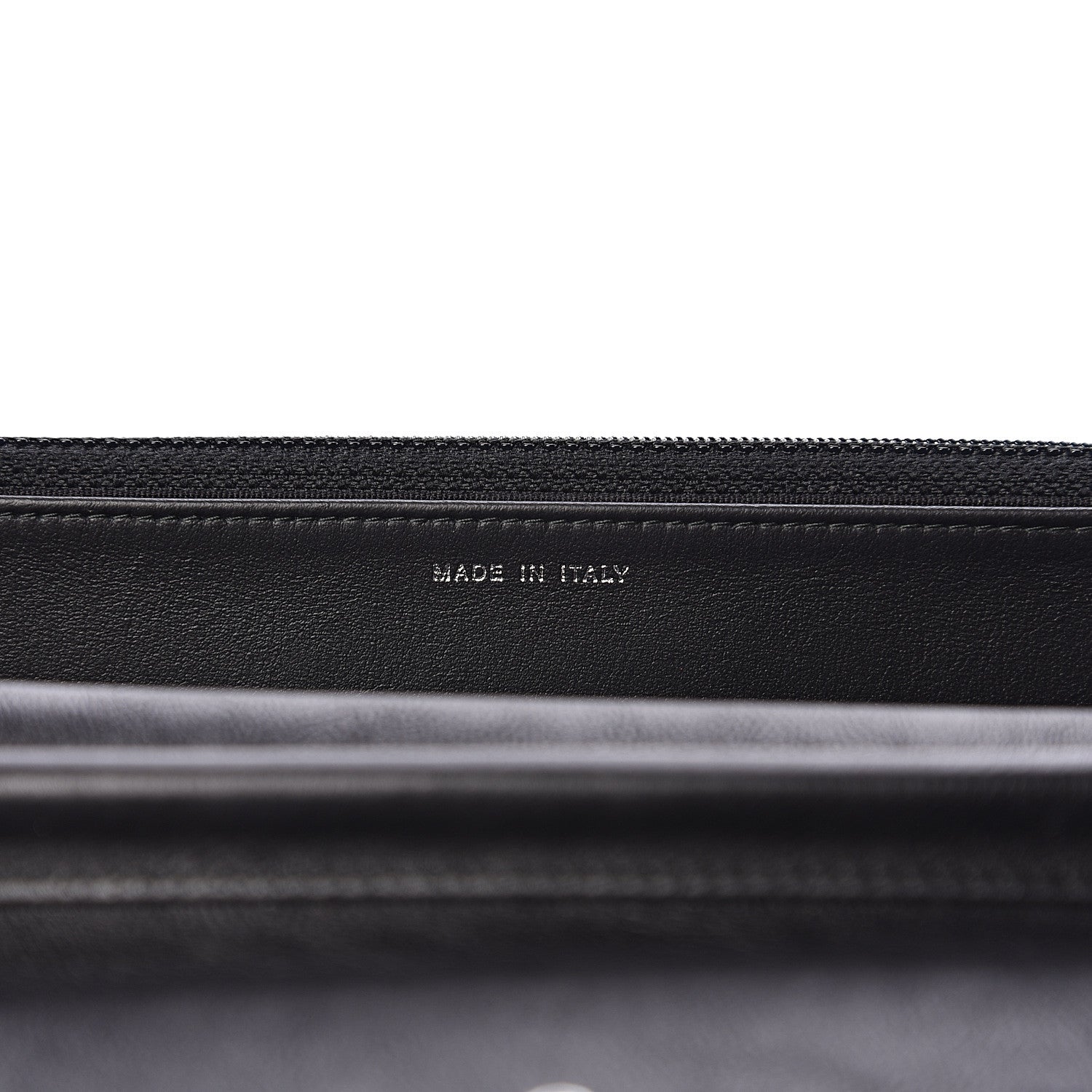 Chanel Crumpled Calfskin Quilted Wallet On Chain WOC So Black 6 of 10