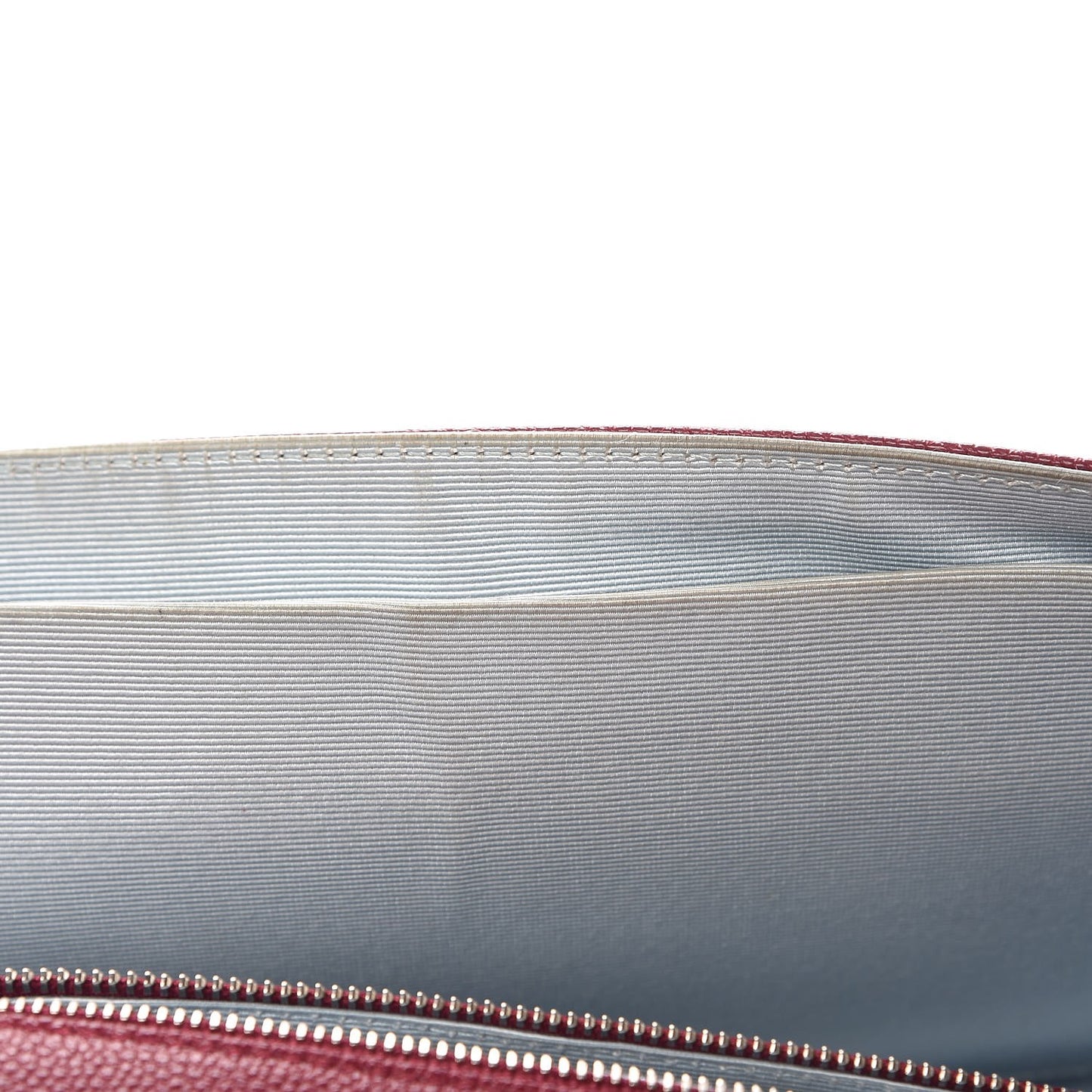 Grained Calfskin Large Diorama Flap Bag Burgundy