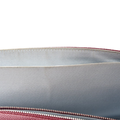 Christian Dior Grained Calfskin Large Diorama Flap Bag Burgundy 8 of 13