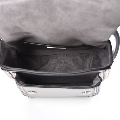 Miu Miu Metallic Goatskin Madras Stud Embellished Buckle Dahlia Shoulder Bag Chrome 8 of 20
