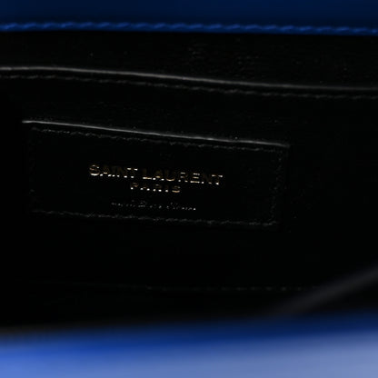 Saint Laurent Calfskin Mini Classic Monogram Cassandra Top Handle Bag Majorelle 6 of 9