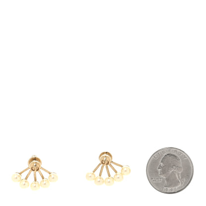 Christian Dior Pearl La Peite Tribale Earrings Gold 2 of 5
