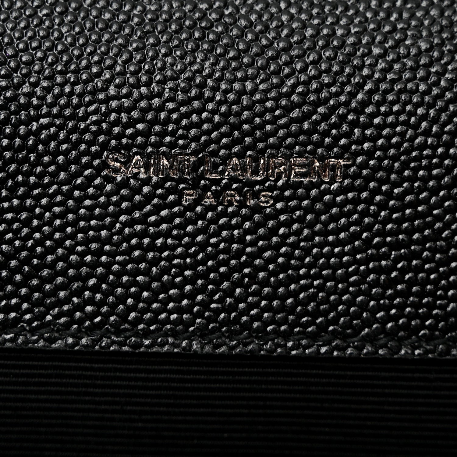 Saint Laurent Grain De Poudre Textured Mixed Matelasse Triquilt Medium Monogram Monochrome Satchel Black 6 of 11