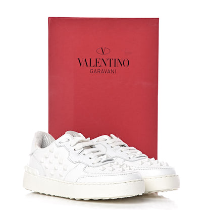 Valentino Garavani Calfskin Rock Be Low Top Sneakers 36 White 11 of 11