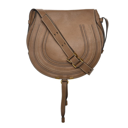 Chloe Calfskin Medium Marcie Round Crossbody Bag Nut 1 of 8