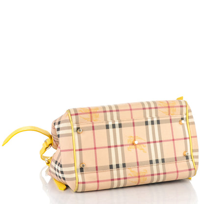 Burberry Haymarket Check Small Canterbury Tote Yellow 4 of 10