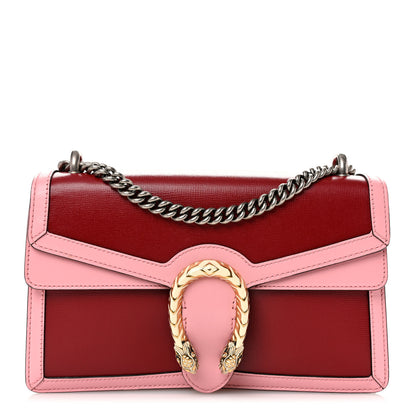 Gucci Azalea Calfskin Enamel Small Dionysus Shoulder Bag New Cherry Red Wild Rose Off White 1 of 11