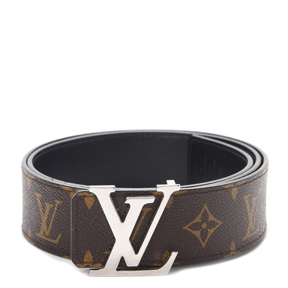 Louis Vuitton Calfskin Monogram 30mm LV Initiales Reversible Belt 90 36 Black 1 of 7