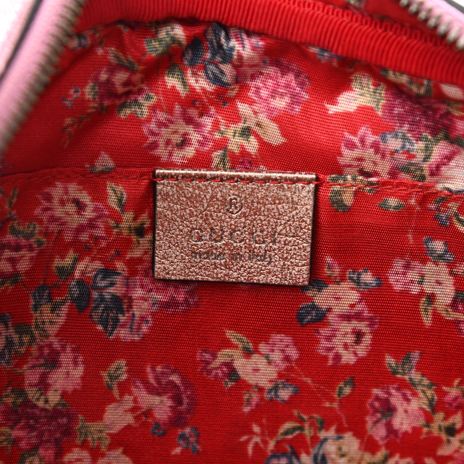 Gucci Laminated Nappa Trapuntata Small Zumi Shoulder Bag Rosa Lago Rame 6 of 10