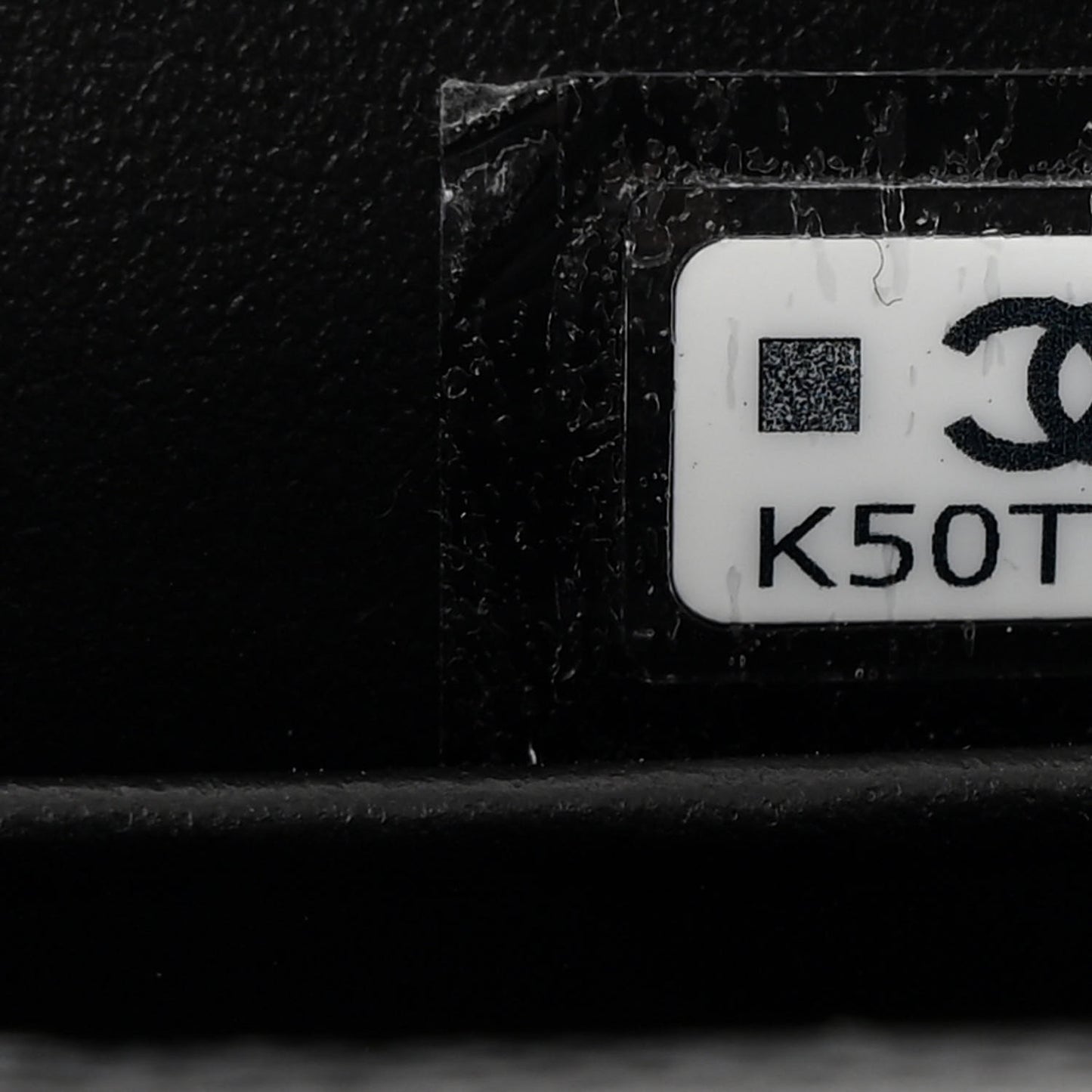 Caviar Quilted Nano Coco Handle Clutch With Chain Black