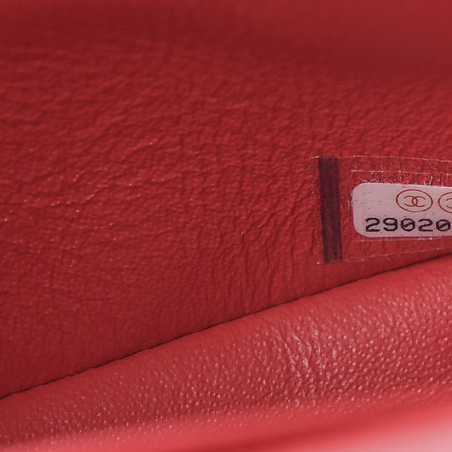 Caviar Quilted Small Double Flap Red