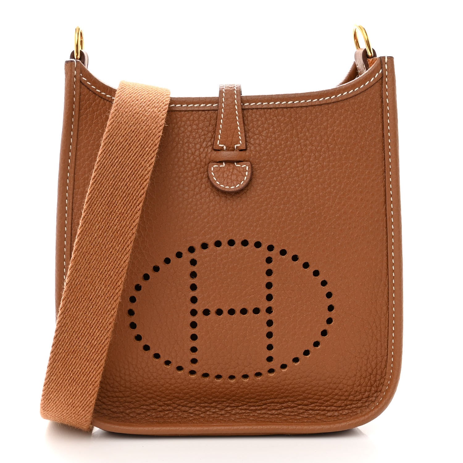 Hermes Taurillon Clemence Evelyne TPM Gold 1 of 10