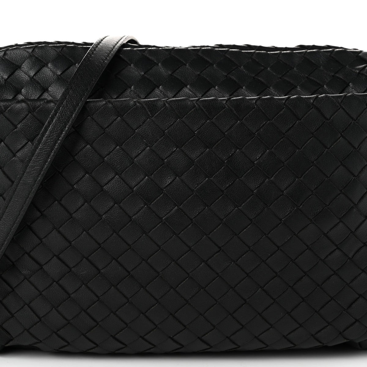 Bottega Veneta Nappa Intrecciato Crossbody Messenger Black 8 of 10
