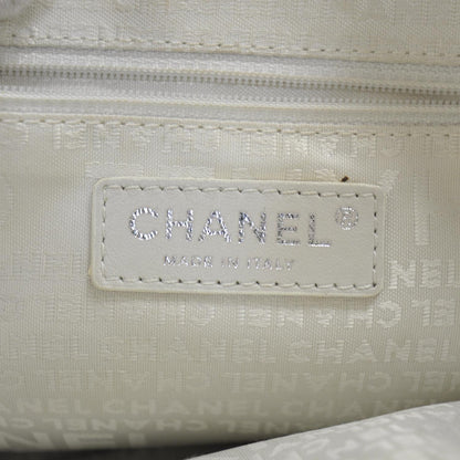 Chanel Lambskin Quilted Shoulder Flap Bag Ivory 8 of 11