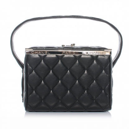 Chanel Lambskin Quilted Box Bag Black 1 of 8