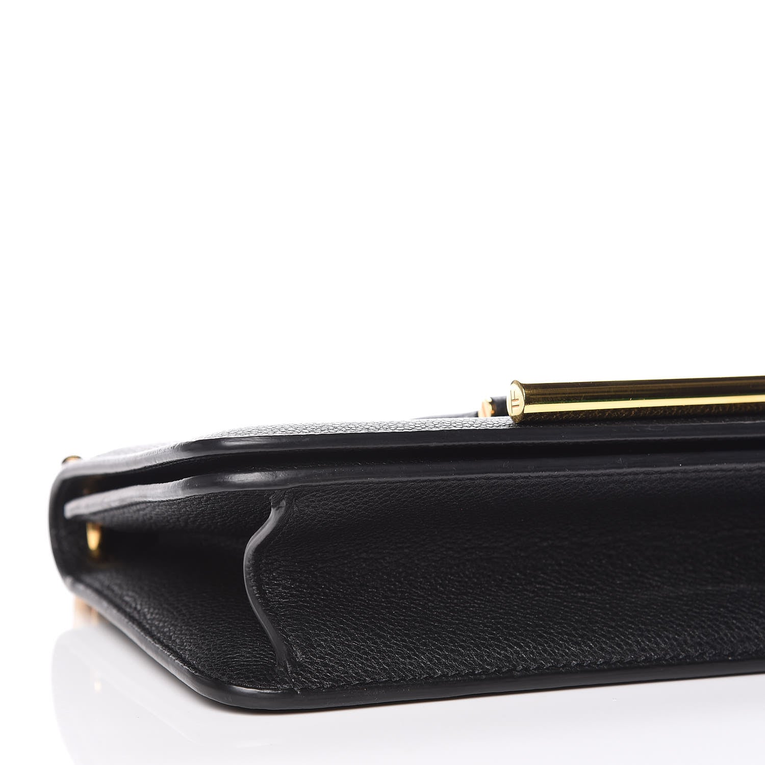 Tom Ford Grained Calfskin Tara Chain Shoulder Bag Black 7 of 8