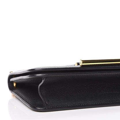Tom Ford Grained Calfskin Tara Chain Shoulder Bag Black 7 of 8