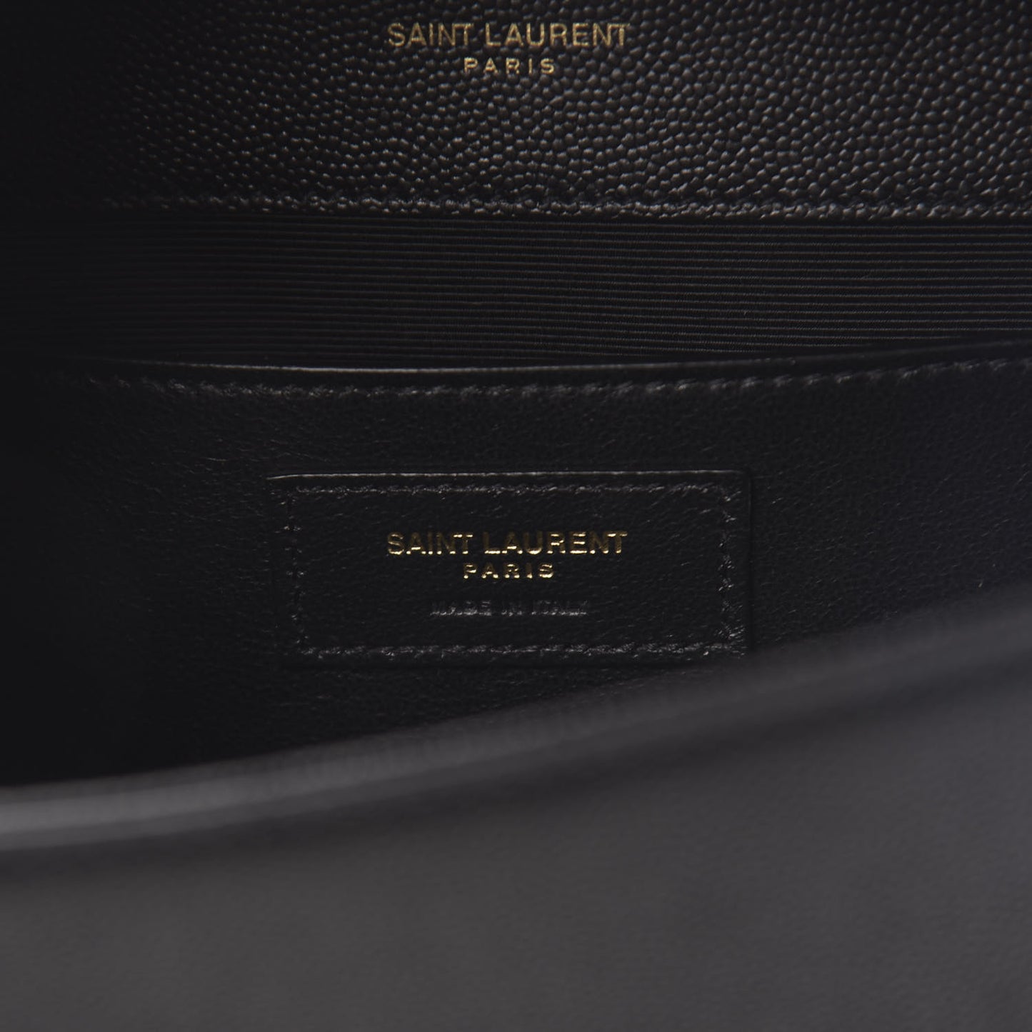 Grain De Poudre Medium Classic Monogram Kate Satchel Black