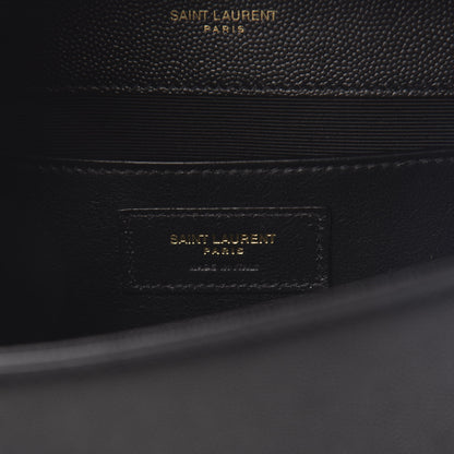 Saint Laurent Grain De Poudre Medium Classic Monogram Kate Satchel Black 6 of 9