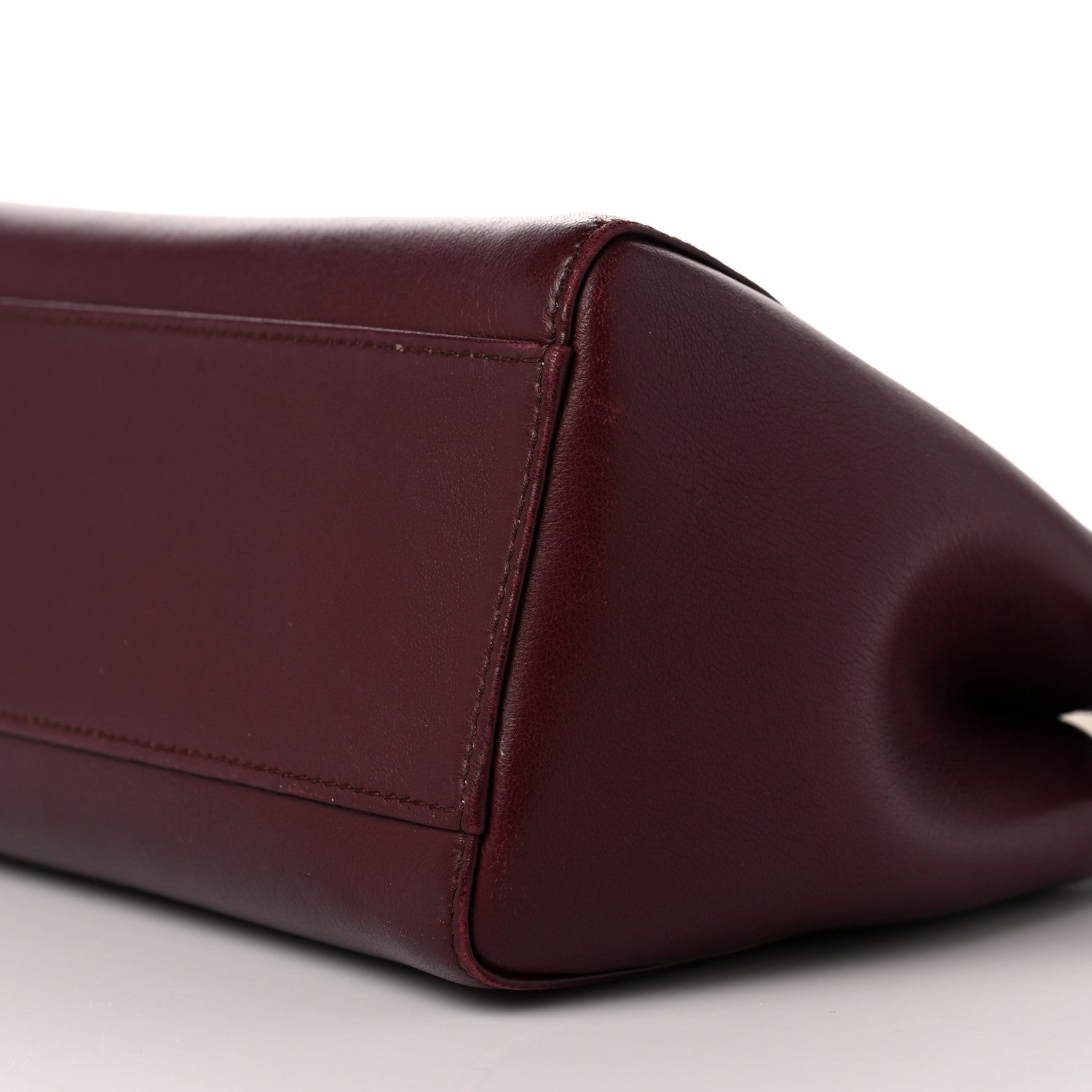 Fendi Nappa Mini Peekaboo Iconic Satchel Bordeaux 9 of 11