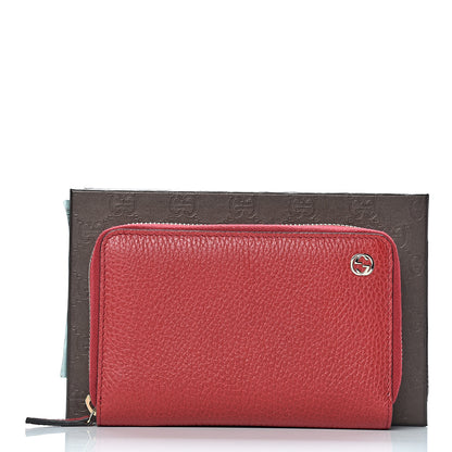Gucci Dollar Calfskin Medium GG Zip Around Wallet Red 8 of 8