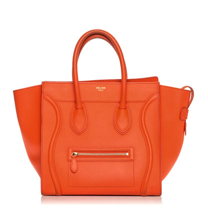 Celine Smooth Calfskin Mini Luggage Bright Orange 1 of 16