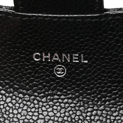 Chanel Caviar Quilted Flap Card Holder Wallet Black 6 of 8