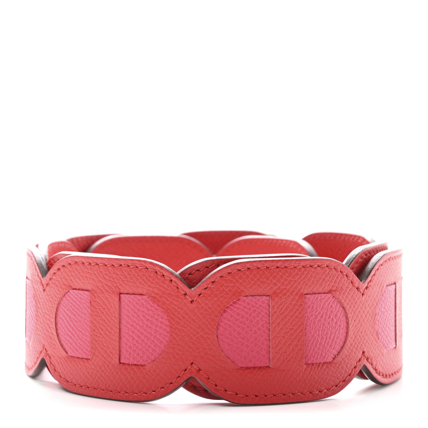 Hermes Epsom Maillons Shoulder Strap Rouge De Coeur Rose Extreme 2 of 6