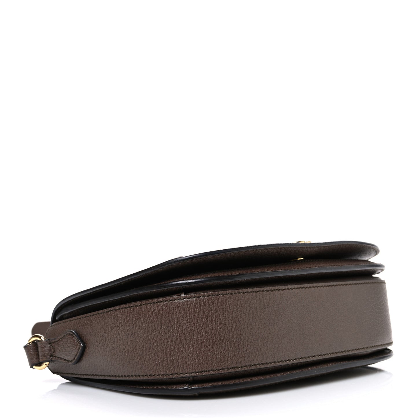 GG Supreme Monogram Web Small Ophidia Flap Messenger Bag Brown