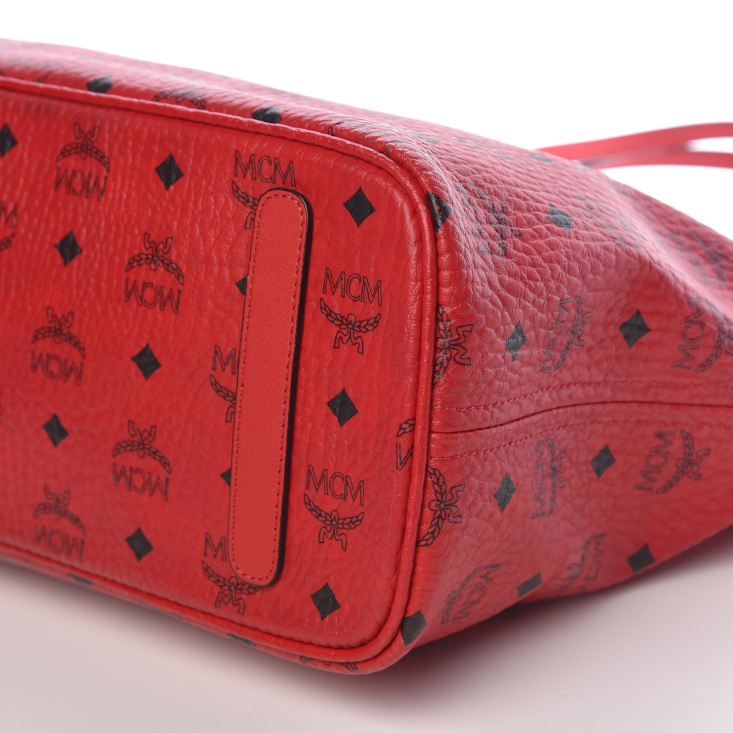 Visetos Medium Anya Shopper Tote Ruby Red