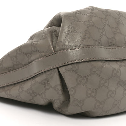 Gucci Guccissima Medium Scarlett Stud Tote Grey 9 of 10