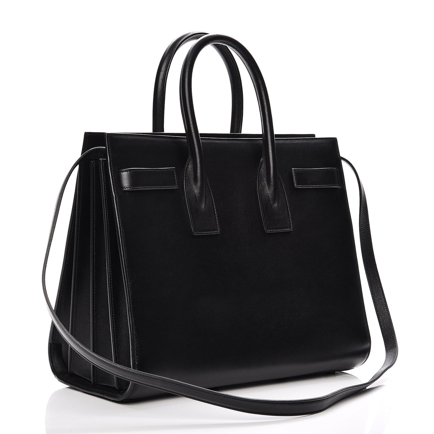 Calfskin Small Sac De Jour Black