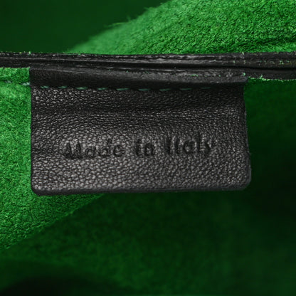 Celine Calfskin Folded Clutch Black Grass 8 of 14