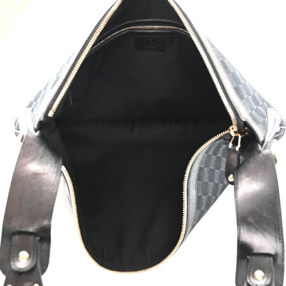 Gucci Monogram Pelham Studded Shoulder Bag Black 5 of 11