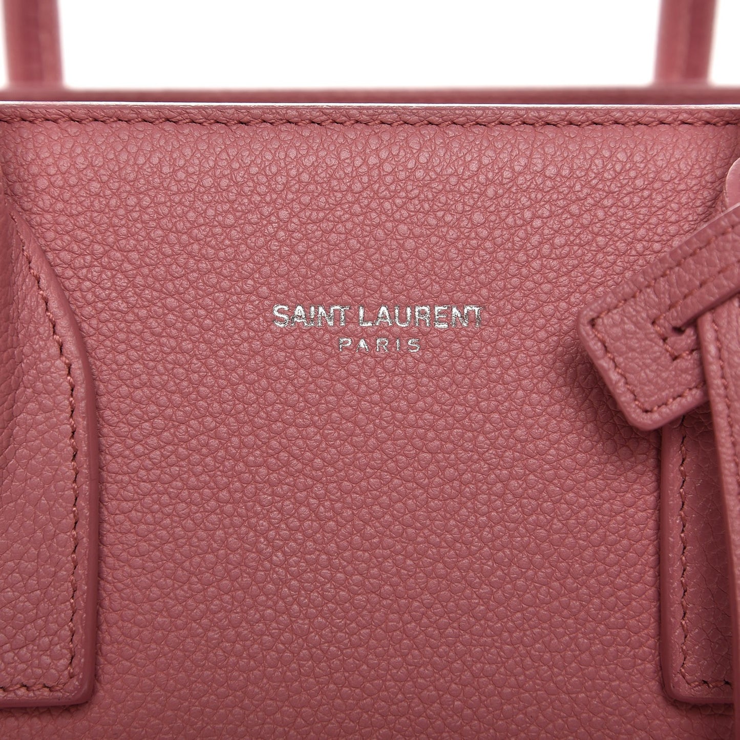 Grained Calfskin Baby Sac De Jour Dark Rose